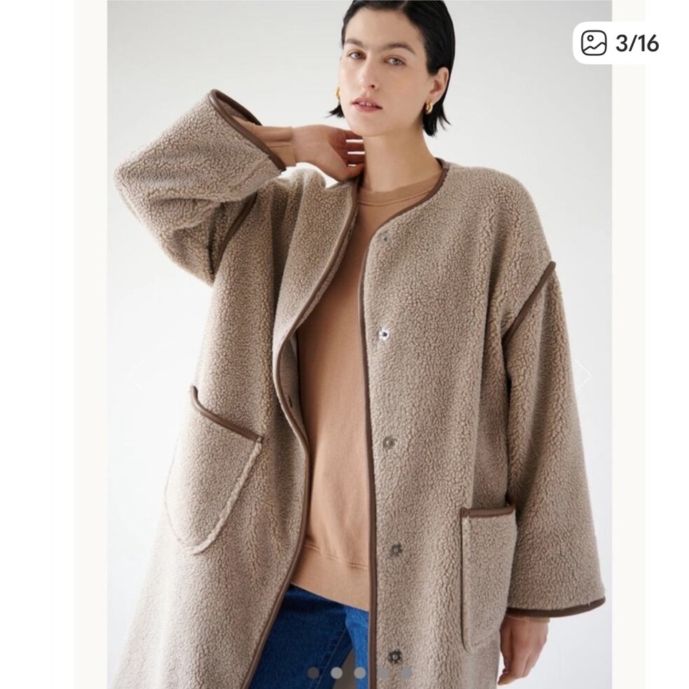 Velvet by Jenny Graham The Greenwich Jacket Sherpa Longline Jacket